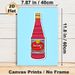 Rooh Afza Beverage Painting Poster, Vibrant Cartoon-style Illustrated Drink Bottle Poster, Nostalgic Cheerful Decor Ideal For Kitchen, Dining Area_maomaolike.com