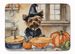 Yorkie Fall Kitchen Pumpkins Memory Foam Kitchen Mat Machine Washable Anti-Fatigue Mat Cushion Comfort Bath Mat Or Kitchen Rug_maomaolike.com