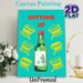 Soju & Traditional Drum Themed Painting Poster, Vibrant Retro Graphic Poster, Festive Design With "Bottoms Up" Text, Ideal For Home Bar, Dining Area_maomaolike.com