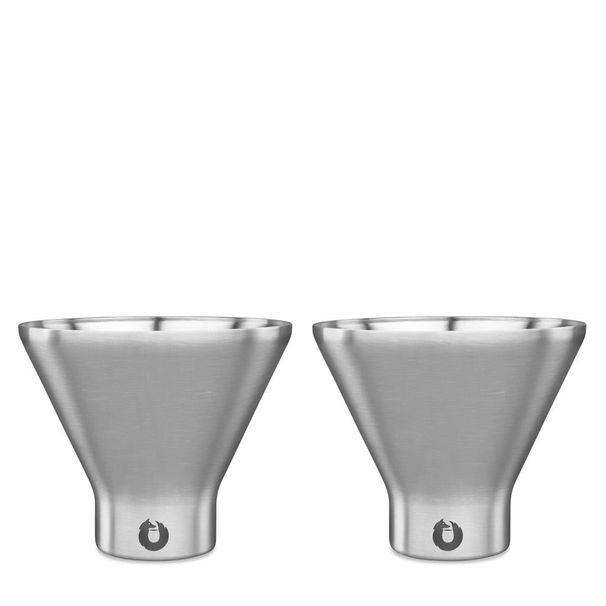 Stainless Steel Martini Glass, Set Of 2 - Steel_maomaolike.com