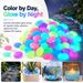 Glow In The Dark Pebbles, Mixed Color Luminous Garden Stones For DIY Craft, Mini Landscape, Garden Path, Flower Pot, Holiday Party & Home Decoration
_maomaolike.com