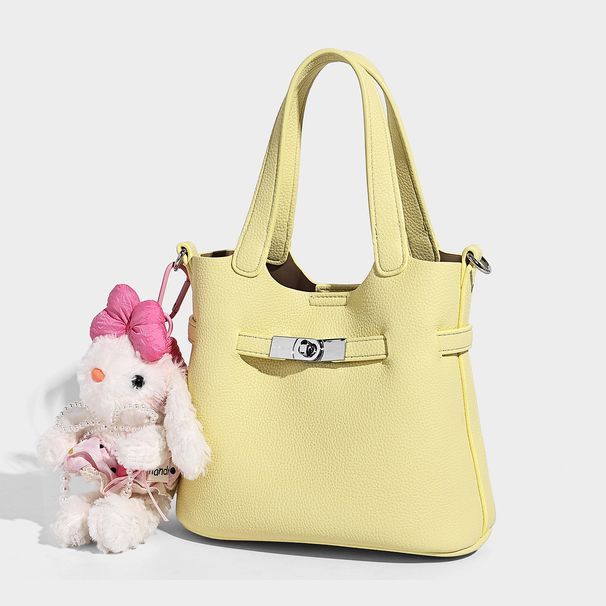 2026 New Luxury Lychee Pattern Basket High-End Shoulder Fashionable Crossbody Bag, Handbag, Bucket Bag_maomaolike.com