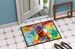Hippie Animal Red Rooster Doormat Front Door Mat Indoor Outdoor Rugs For Entryway, Non Slip Washable Low Pile, 24H X 36W_maomaolike.com
