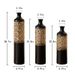Floor Metal Vases Decorated White Metal Vases Set Of 3 Gorgeous Home Decoration Large Glazed Metal Vases 20.8in/24.8in/28.7in Height_maomaolike.com