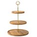 2-Tier Wooden Cake Stand Premium Dessert Display For Fruits Candy & Pastries - Multi-Level Serving Tray_maomaolike.com