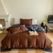 Wholesale Light Luxury Double Splicing Pure Nordic Style Naked Sleep All-Cotton Solid Color Contrast 100-Count Long-Staple Cotton_maomaolike.com