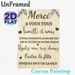 French Wedding Thank You Painting Poster, Warm Minimalist French Script With Heart & Leaf Accents Poster, Sincere Gratitude Message Ideal For Wedding_maomaolike.com