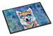 American Eskimo Hippie Dawg Doormat Front Door Mat Indoor Outdoor Rugs For Entryway, Non Slip Washable Low Pile, 24H X 36W_maomaolike.com