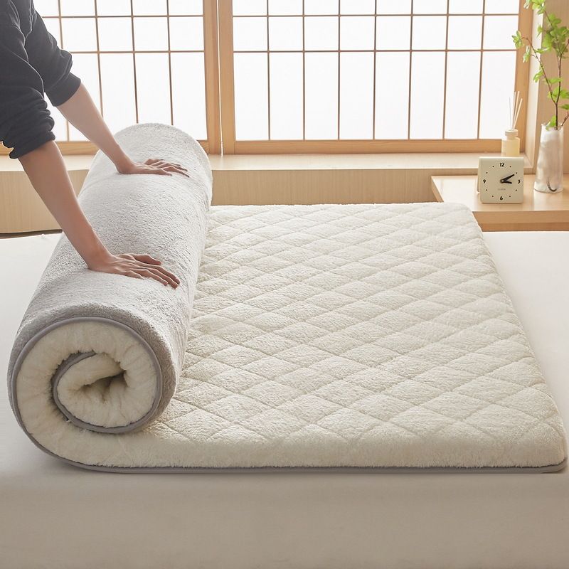 Lamb Wool Pad Home Bed Cushion Winter Thickened Warm Student Dormitory Single Tatami Mattress_maomaolike.com