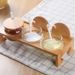 Glass Spice Jar Set Kitchen Seasoning Containers With Wooden Stand Salt Sugar Shakers Airtight Lids Easy Pour Design_maomaolike.com
