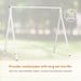Metal Porch Swing Stand, Heavy Duty Swing Frame, Hanging Chair Stand Only, 528 LBS Weight Capacity, For Backyard, Patio, Lawn, Playground, White_maomaolike.com