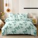 Soft Fiber Flora Butterfly Printed Duvet Cover Three - Piece Set - Active Printing - Multiple Sizes_maomaolike.com