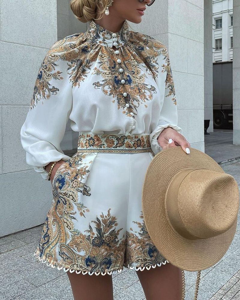 Women's Clothing women's fashion print suits_maomaolike.com
