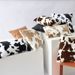 Home Furniture Cow Pattern Plush Double Sided Car Hug Pillow Cover Home Literary Style Color Matching Pillow Cushion Cover_maomaolike.com