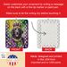 Curly-Coated Retriever King Of Mardi Gras Porcelain Ornament Christmas Tree Hanging Decorations For Home Christmas Holiday, Rectangle, Gift, Multicolor_maomaolike.com