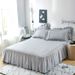 2026 Spring New European Bedding Set Four-Piece Pure Cotton Bed Skirt Internet Celebrity Ruffled Edge Girly Princess Style_maomaolike.com