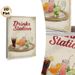 Drinks Station Painting Poster, Vintage-inspired Vibrant Assorted Drinks Poster, Charming Decorative Piece Ideal For Kitchen, Bar And Dining Area_maomaolike.com