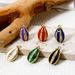 1pc New Brass Charms Gold Color Easter Day Egg Stripe Enamel Clear Cubic Zirconia Pendant DIY Necklace Jewelry Findings_maomaolike.com