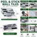 Grey Stone Look Peel And Stick Wall Tiles – Waterproof Self-Adhesive Kitchen Backsplash Panels, Easy DIY Installation_maomaolike.com