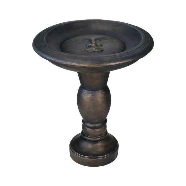 22-Inch Glass Fiber Reinforced Concrete Bird Bath_maomaolike.com