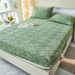 2024 New Taffeta Velvet Single Piece Milk Coral Cover Mattress Protector Winter Fleece Bed Sheet_maomaolike.com