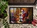 Havanese And Santa Claus Doormat Front Door Mat Indoor Outdoor Rugs For Entryway, Non Slip Washable Low Pile, 24H X 36W_maomaolike.com