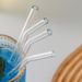 1set Heat Resistant Glass Straws With Brush Set Of 5 - Reusable And Washable,Perfect For Smoothies, Milkshakes, Tea,_maomaolike.com