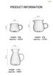 Nordic Transparent Glass Milk Jug Set With Handle Espresso Coffee Frothing Cup Tea Pitcher Separator Cafe Drinkware Tool_maomaolike.com