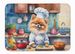 Pomeranian The Chef Memory Foam Kitchen Mat Machine Washable Anti-Fatigue Mat Cushion Comfort Bath Mat Or Kitchen Rug_maomaolike.com