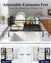 Kitsure Adjustable Dish Drying Rack, 15.6''-25.2''L × 16.9''W, Black_maomaolike.com