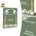 Mehndi Ceremony Welcome Painting Poster, Soft Green Watercolor Floral & Golden Lantern Poster, Elegant Decorative Sign Ideal For Mehndi Ceremony_maomaolike.com
