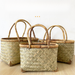 Handheld Vegetable Farmhouse Eco-Friendly Kitchen Storage Household Outing Shopping Basket Woven Bamboo Products_maomaolike.com