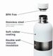 Customizable Text LOGO Insulated Water Bottle Portable With Screw Lid Unisex Groomsmen Wedding Gift Cup Termos Travel_maomaolike.com