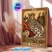 The Empress Tarot Card Painting Poster, Vintage Retro Style Poster, Depicting Regal Empress With Star Crown & Scepter, Ideal For Home Spiritual Decor_maomaolike.com