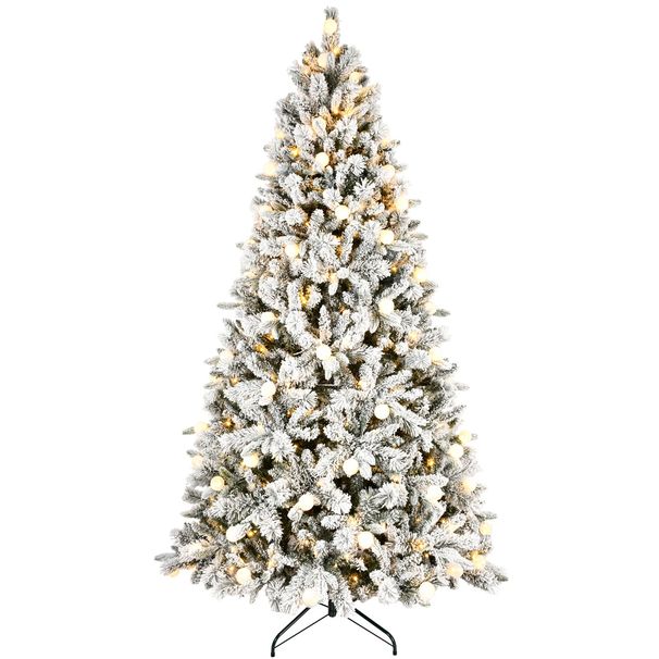 8ft PE/PVC/Hard Needle Mixed Tree(memory Wire+power Pole)_maomaolike.com