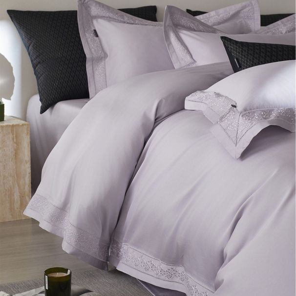 Minimalist Light Luxury Style Solid Color High-End Lace Wide-Brim Bedding Set Pure Long-Staple Cotton Four-Piece Home Textile Xibe_maomaolike.com