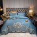 New A-Side Antibacterial Washed Silk B-Side Pure Cotton Embroidered Four-Piece Set - Ouya Series_maomaolike.com