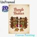 Indian Bangle Bazaar Painting Poster, Vintage-toned Colorful Traditional Bangle Display Poster, Cultural Decorative Artwork Suitable For Living Room_maomaolike.com