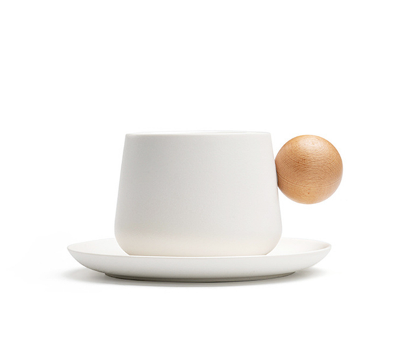 Japanese-style Coffee And Saucer Set, High-end Design, Home-use Ceramic Mug, Stylish Office Afternoon Tea Cup_maomaolike.com