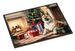 Akita Cozy Christmas Doormat Front Door Mat Indoor Outdoor Rugs For Entryway, Non Slip Washable Low Pile, 24H X 36W_maomaolike.com