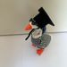 7 Inch Graduation Themed Desktop Goose Figurine, Cute Goose With Graduation Outfit, Tabletop Decor Ornament_maomaolike.com