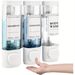 Wall Mounted Soap Shower Gel Dispenser, Triple Shampoo And Conditioner Dispenser No Drilling ABS 300ML*3_maomaolike.com