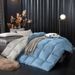Manufacturer Skin-Friendly Brushed Solid Color Double Hotel Winter Thickened Spring And Autumn Cotton Quilt Core Bedding Wholesale_maomaolike.com