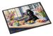 Decorating Easter Black Poodle Doormat Front Door Mat Indoor Outdoor Rugs For Entryway, Non Slip Washable Low Pile, 24H X 36W_maomaolike.com