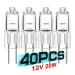 40PCS/LOT SALE Ultra G4 12 V 20 W Halogen Lamp G4 12V Bulb Inserted Beads Crystal Lamp Halogen Bulb 20W 12V Low Price_maomaolike.com