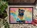 Scottish Terrier Hippie Dawg Doormat Front Door Mat Indoor Outdoor Rugs For Entryway, Non Slip Washable Low Pile, 24H X 36W_maomaolike.com