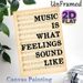 Music Quote Painting Poster, Vintage Sheet Music & Inspirational Text Poster, Artistic Wall Decor Ideal For Music Room, Home Studio_maomaolike.com