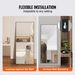 VEVOR Full Length Mirror, 71'' X 31'', Extra Large Standing Hanging Or Leaning Rectangle Floor Mirror With Tempered Glass Aluminum Alloy Frame, Full Body Dressing Mirror For Living Room Bedroom, Black_maomaolike.com