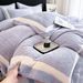 Class A High Weight Full Matte Carved Double Corner Milk Velvet Four-Piece Set_maomaolike.com