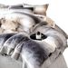 Maillard Series Rabbit Fur Patchwork Four-Piece Set_maomaolike.com